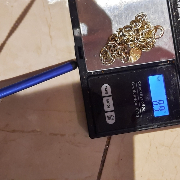 AUTHENTIC GENUINE 14K YELLOW GOLD over sterling silver CHARM bracelet heart ๐ - Picture 4 of 6